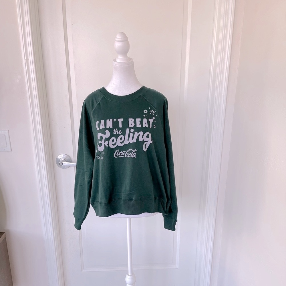 Wildfox X Coca-Cola Can't Beat the Feeling Sommers Sweater in‎ Green Size Small